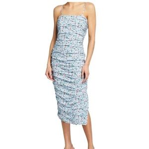 Bardot  Ruched Midi Dress - Size 10